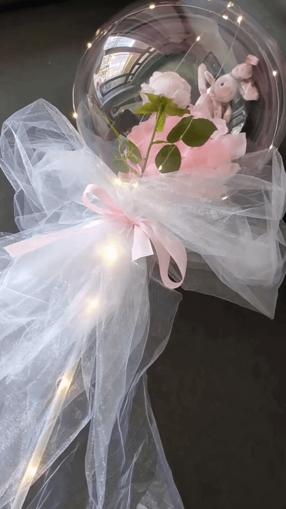 Balloon Rose Flower Bouquet Tutorial