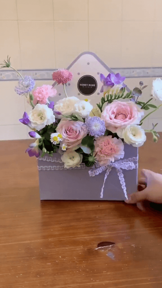 Flower Arrangement in an Envelope