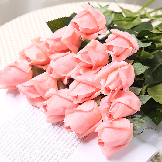 Artificial Rose Bud For Living Room Indoor Decoration And Wedding
