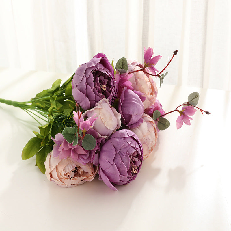Artificial Peony For Living Room Indoor Decoration And Wedding