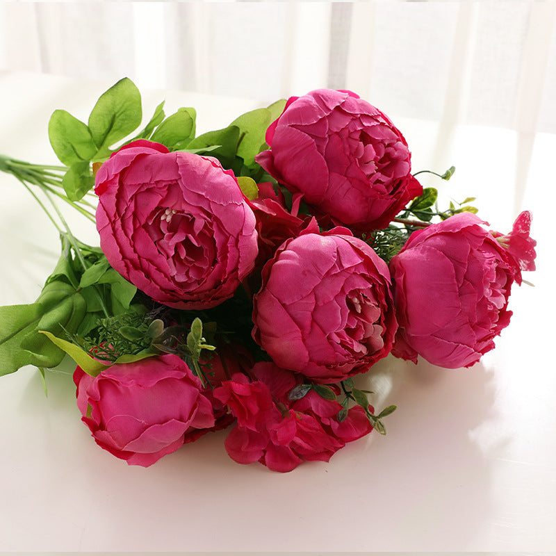 Artificial Peony For Living Room Indoor Decoration And Wedding