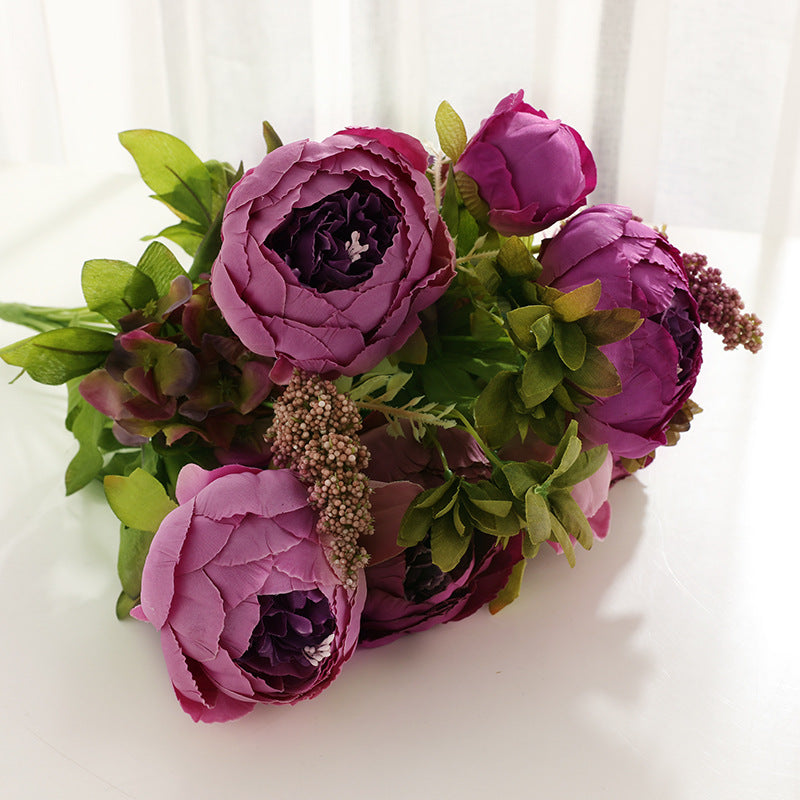 Artificial Peony For Living Room Indoor Decoration And Wedding