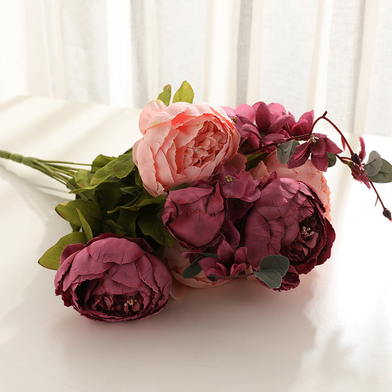Artificial Peony For Living Room Indoor Decoration And Wedding