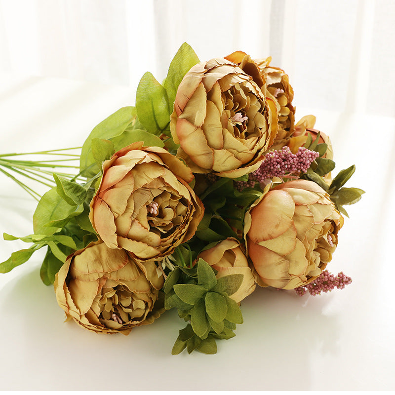 Artificial Peony For Living Room Indoor Decoration And Wedding