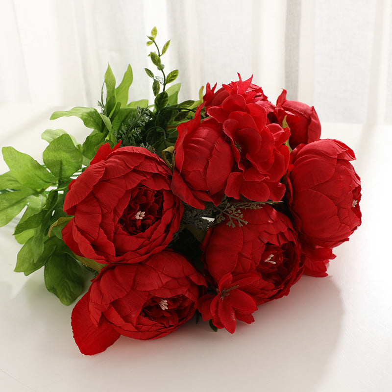 Artificial Peony For Living Room Indoor Decoration And Wedding