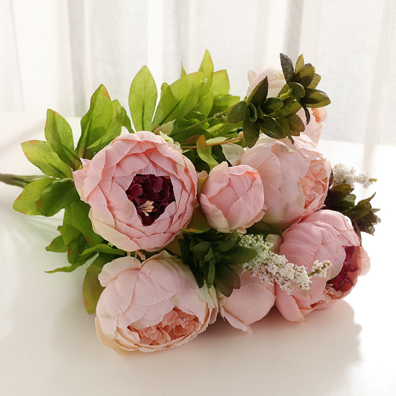 Artificial Peony For Living Room Indoor Decoration And Wedding