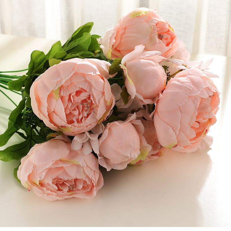 Artificial Peony For Living Room Indoor Decoration And Wedding