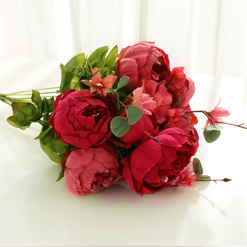 Artificial Peony For Living Room Indoor Decoration And Wedding