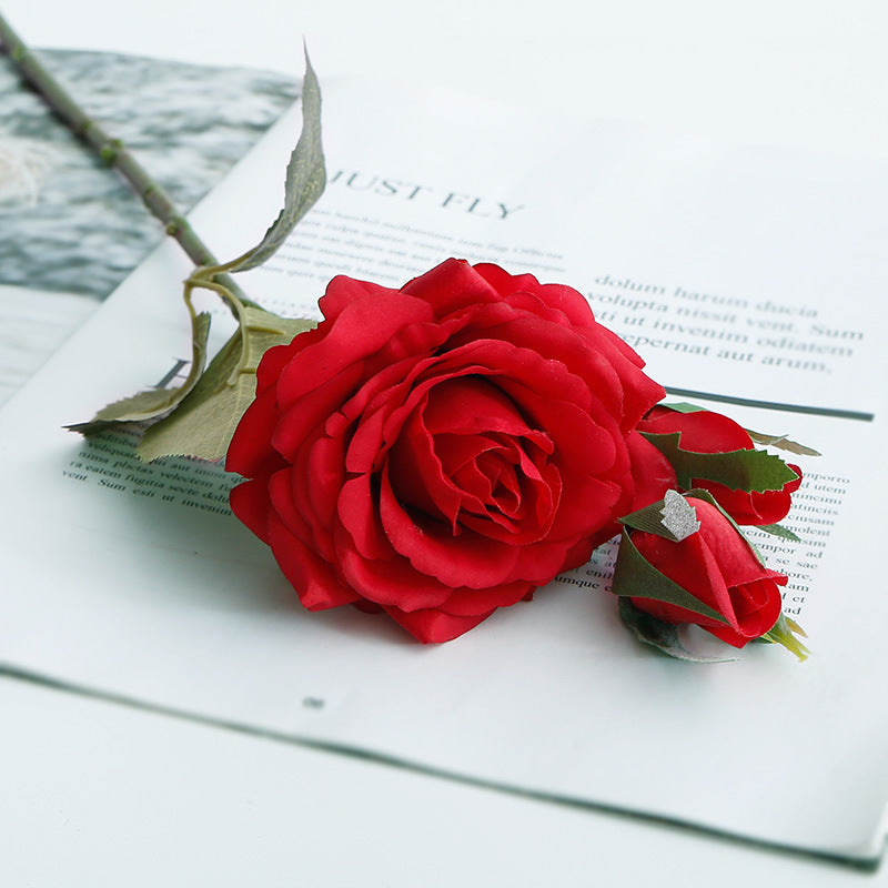 Artificial Rose For Living Room Indoor Decoration And Wedding