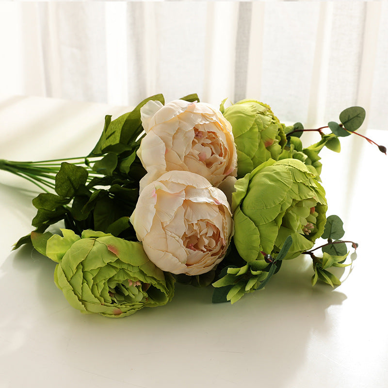 Artificial Peony For Living Room Indoor Decoration And Wedding
