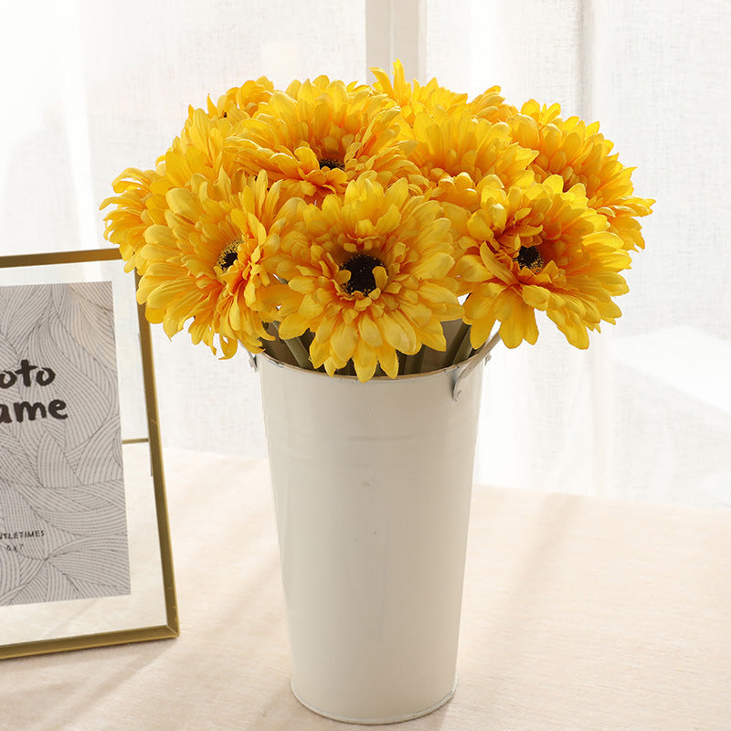 Artificial Gerbera For Living Room Indoor Decoration And Wedding
