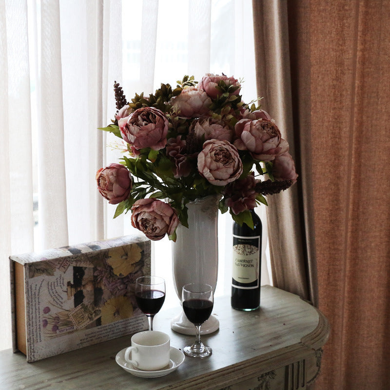 Artificial Peony For Living Room Indoor Decoration And Wedding