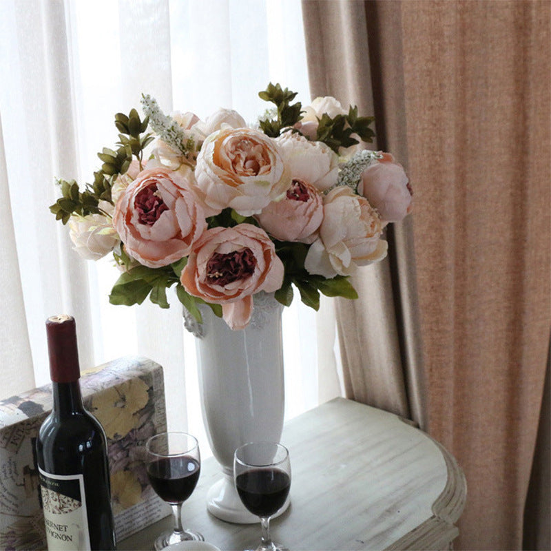 Artificial Peony For Living Room Indoor Decoration And Wedding