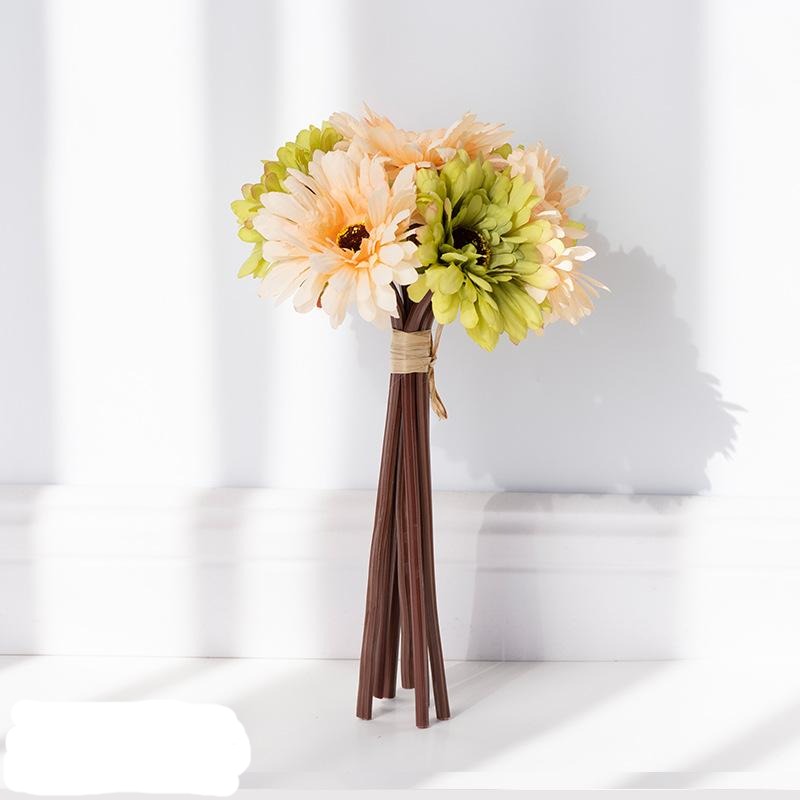 Artificial Gerbera Bouquet For Living Room Indoor Decoration And Wedding