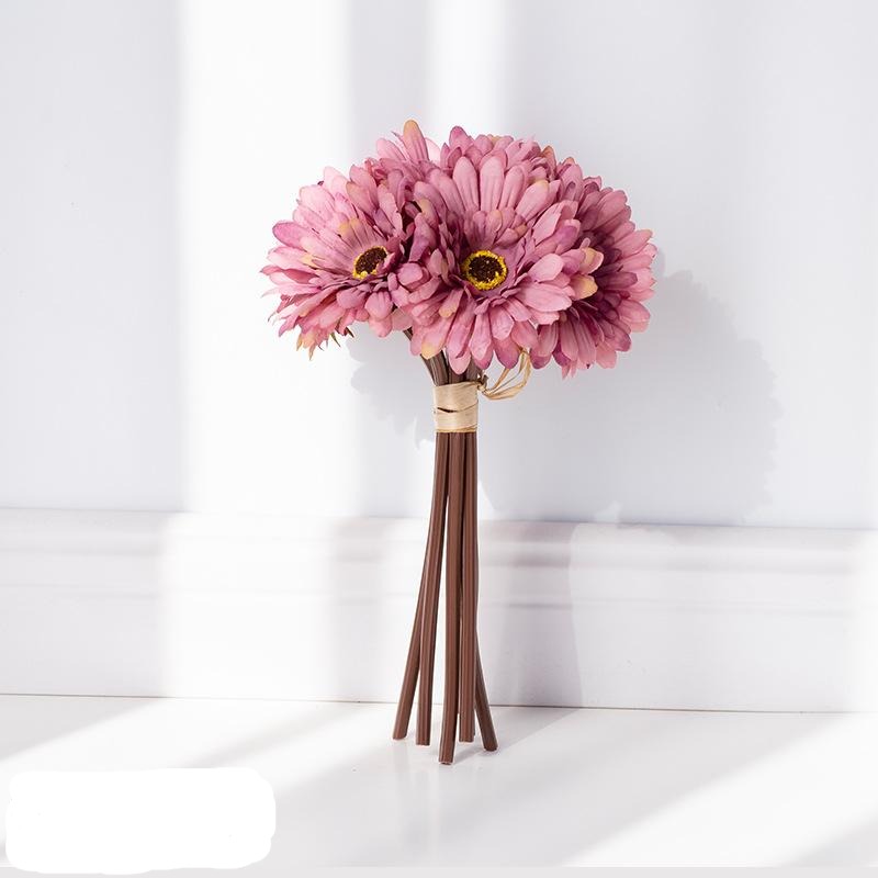Artificial Gerbera Bouquet For Living Room Indoor Decoration And Wedding
