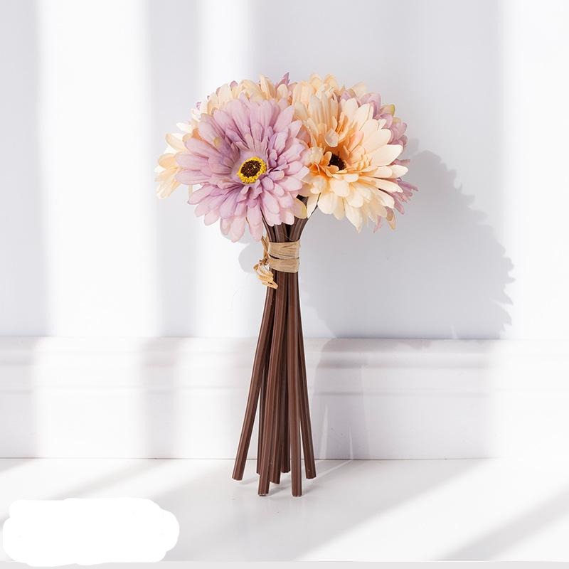 Artificial Gerbera Bouquet For Living Room Indoor Decoration And Wedding