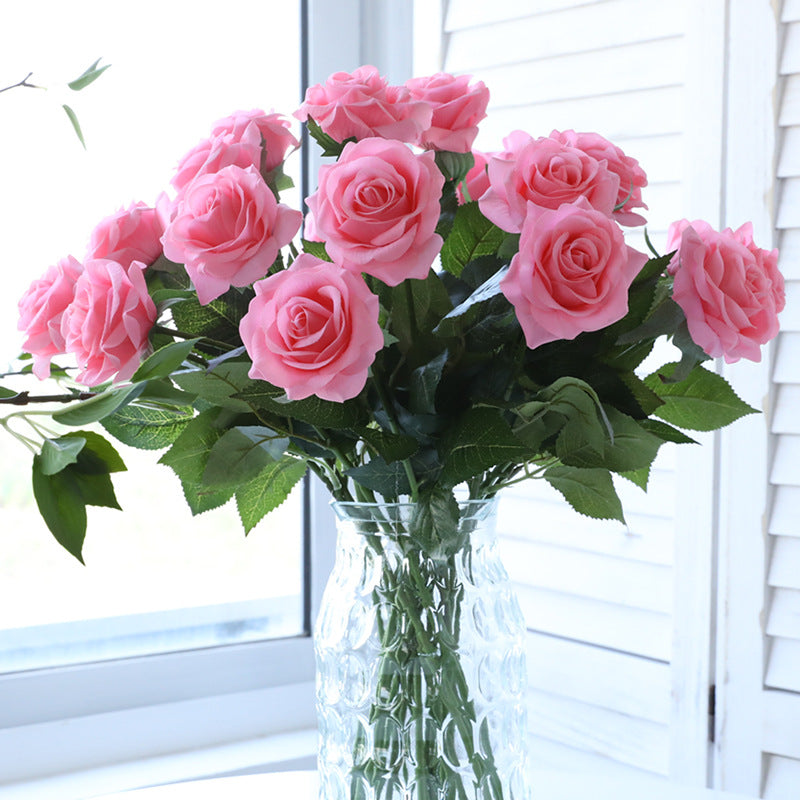 Artificial Rose For Living Room Indoor Decoration And Wedding