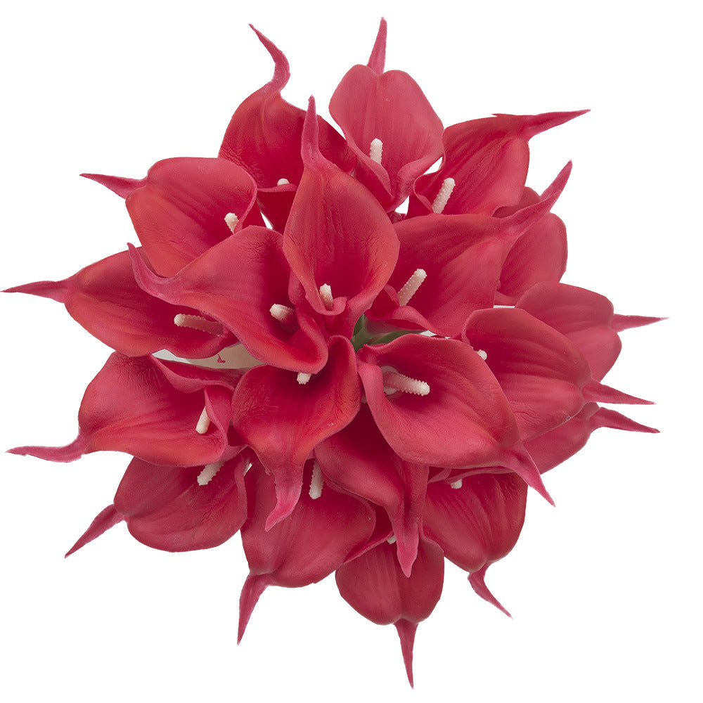 Artificial Calla Lily Bridal For Living Room Indoor Decoration Wedding Bouquet Head Real Touch Flower Bouquets