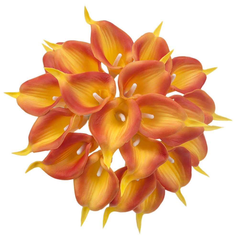 Artificial Calla Lily Bridal For Living Room Indoor Decoration Wedding Bouquet Head Real Touch Flower Bouquets