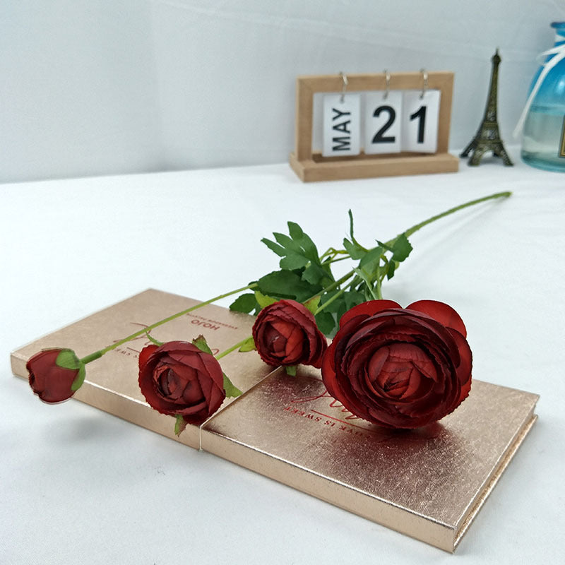 Artificial Spring Style 4 Heads Plum Flower For Living Room Indoor Decoration And Wedding