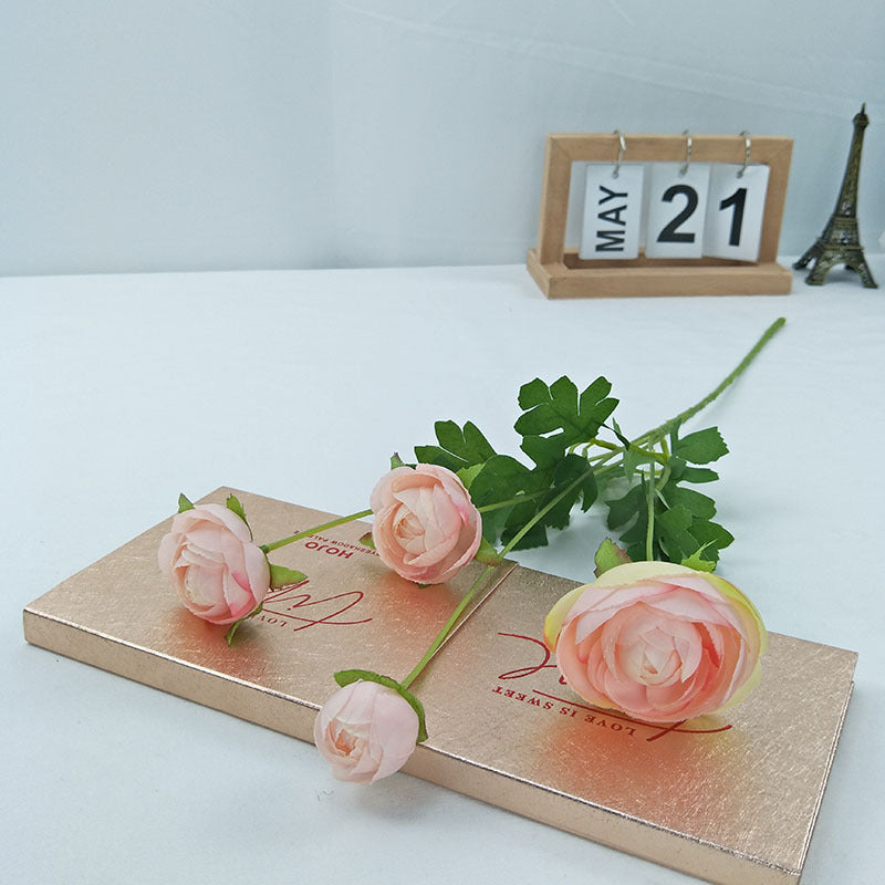 Artificial Spring Style 4 Heads Plum Flower For Living Room Indoor Decoration And Wedding