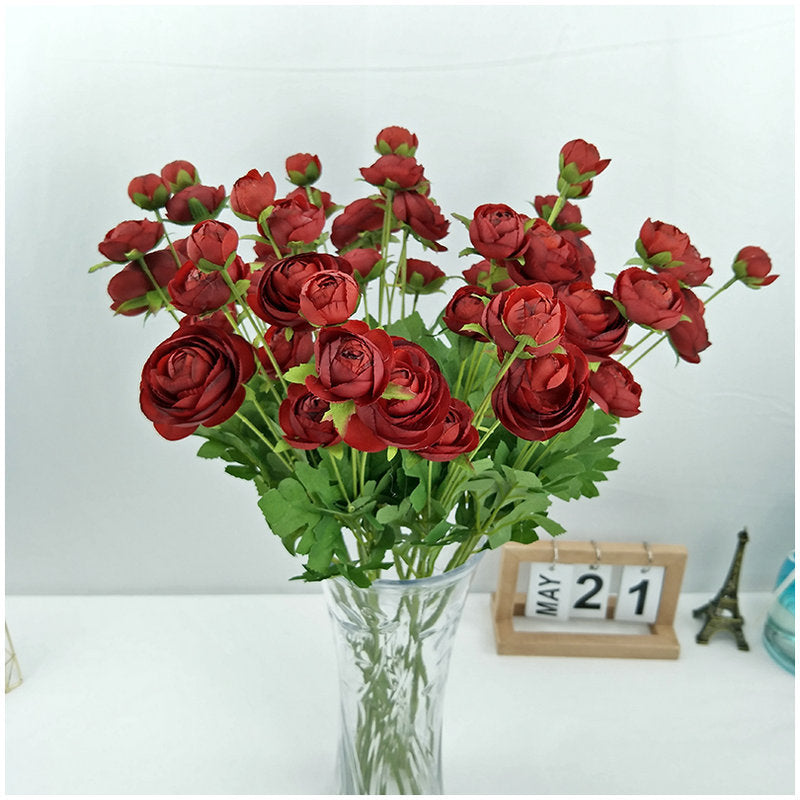 Artificial Spring Style 4 Heads Plum Flower For Living Room Indoor Decoration And Wedding