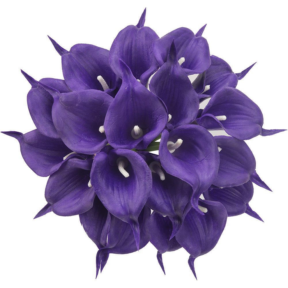 Artificial Calla Lily Bridal For Living Room Indoor Decoration Wedding Bouquet Head Real Touch Flower Bouquets