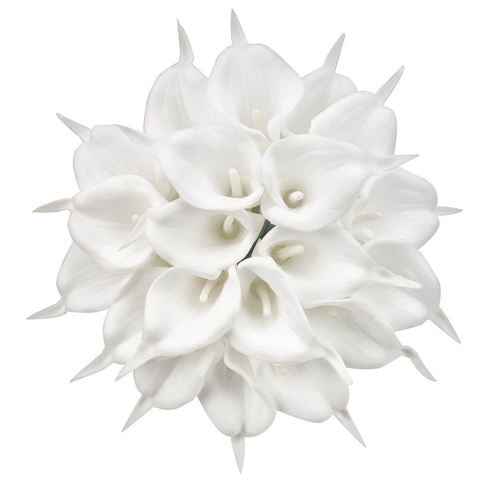 Artificial Calla Lily Bridal For Living Room Indoor Decoration Wedding Bouquet Head Real Touch Flower Bouquets