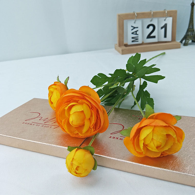 Artificial Spring Style 4 Heads Plum Flower For Living Room Indoor Decoration And Wedding