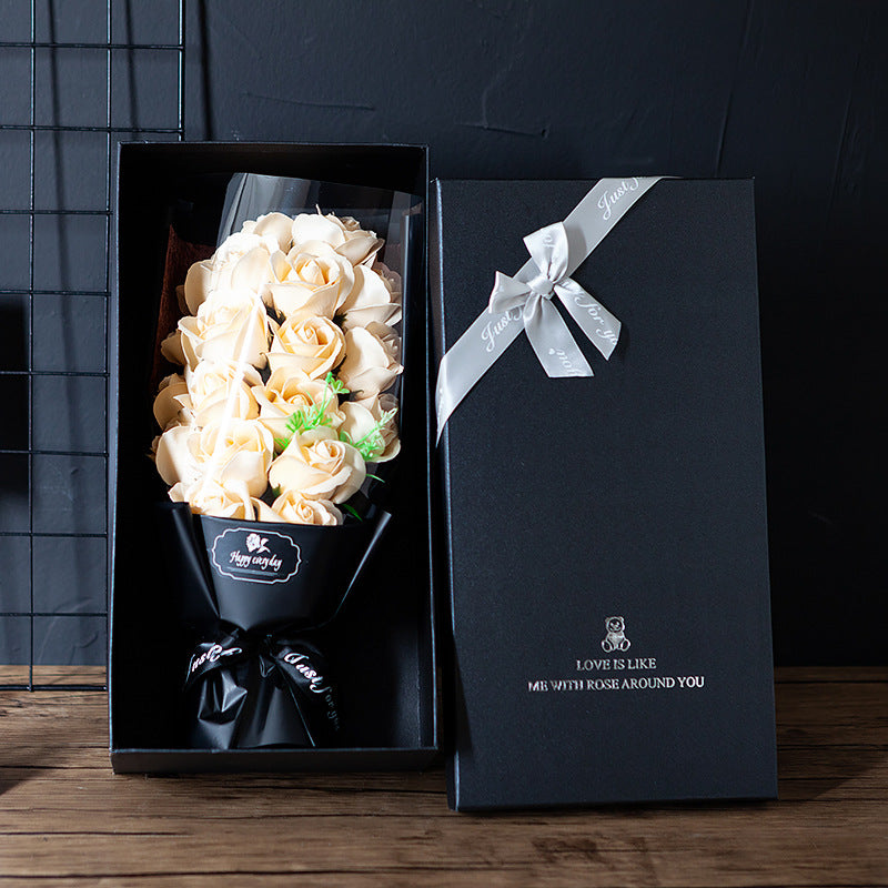 Soap Roses Bouquet - Artificial Flower For Someone Special