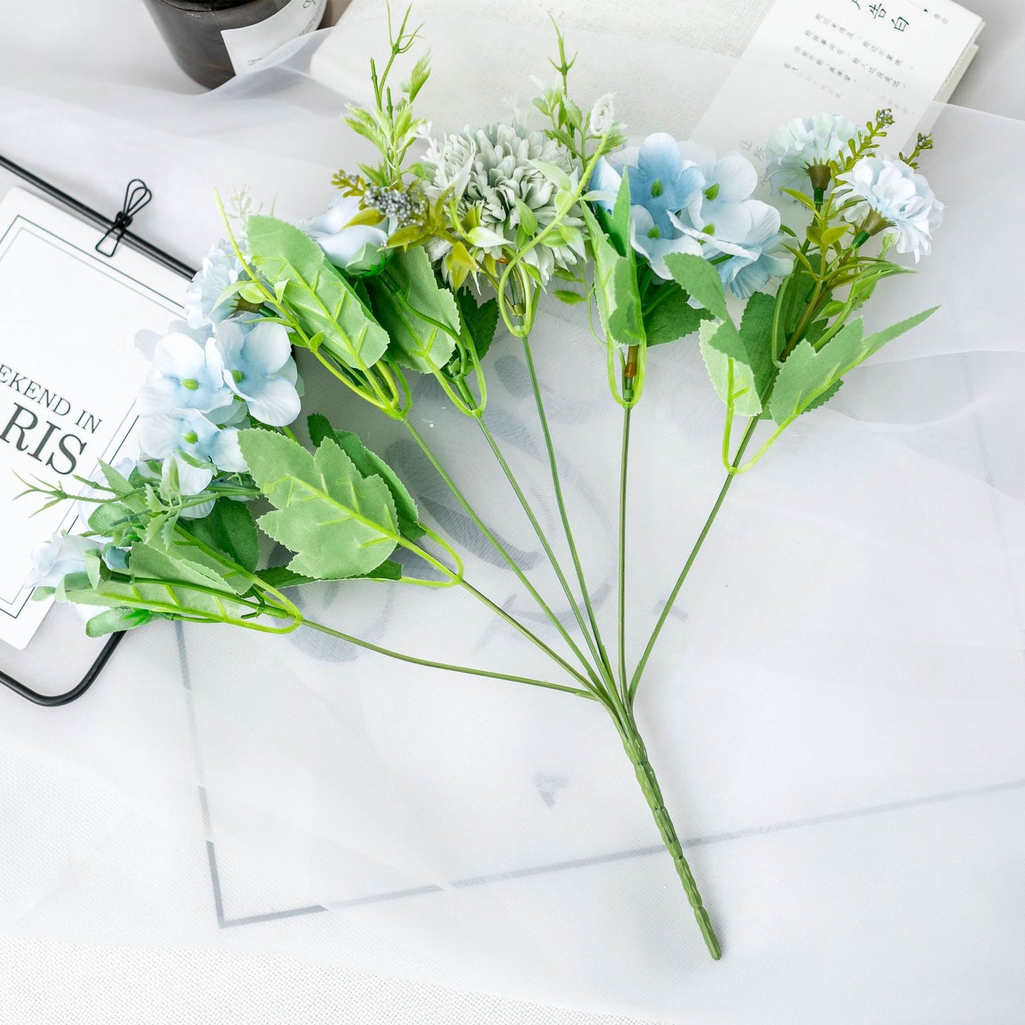 Artificial Silk Flowers Peony Bouquet Arrangement For Living Room Indoor Decoration And Wedding