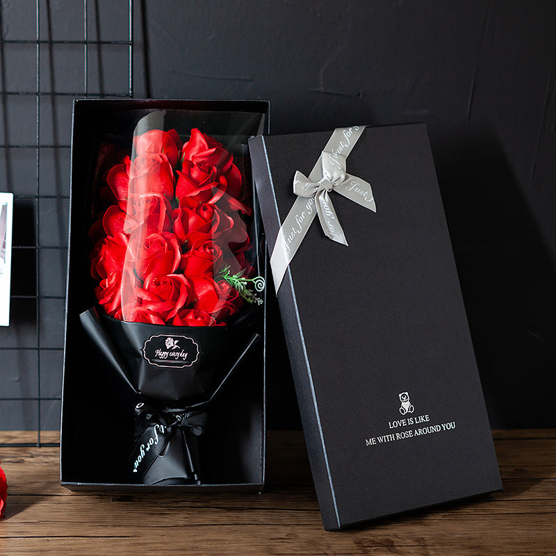Soap Roses Bouquet - Artificial Flower For Someone Special