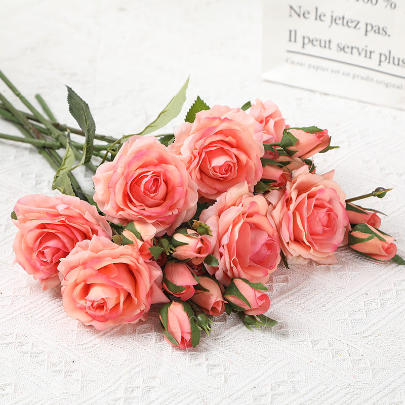Artificial Rose For Living Room Indoor Decoration And Wedding