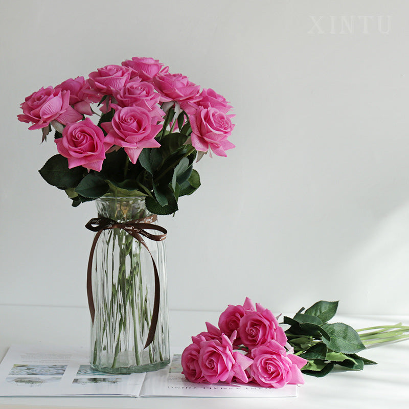 Artificial Horn Rose For Living Room Indoor Decoration And Wedding