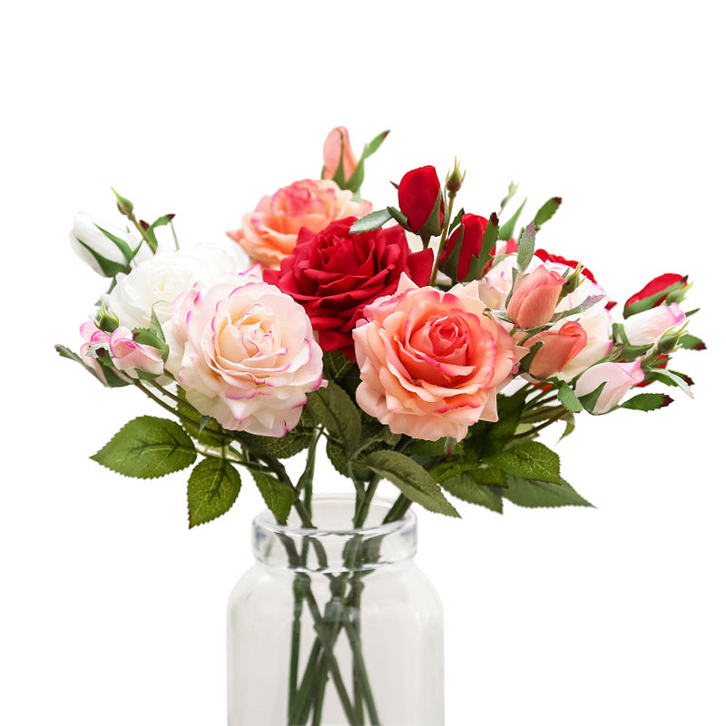 Artificial Rose For Living Room Indoor Decoration And Wedding