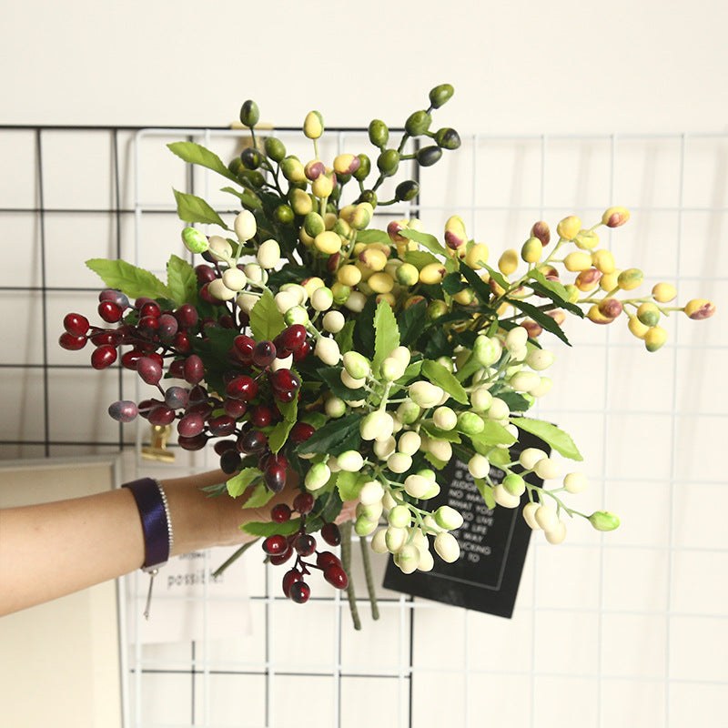 Artificial Olive Branch Fruit For For Decoration