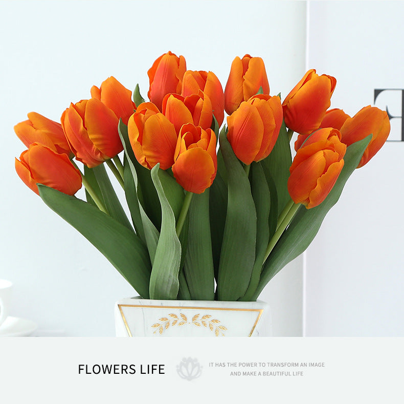 Artificial Tulip For Living Room Indoor Decoration And Wedding