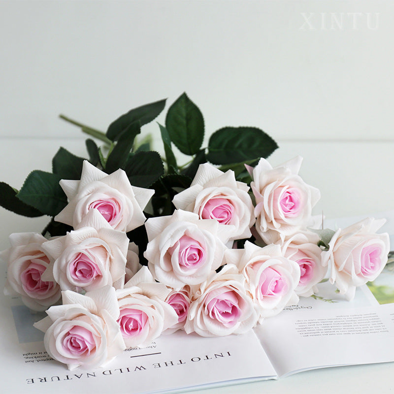 Artificial Horn Rose For Living Room Indoor Decoration And Wedding
