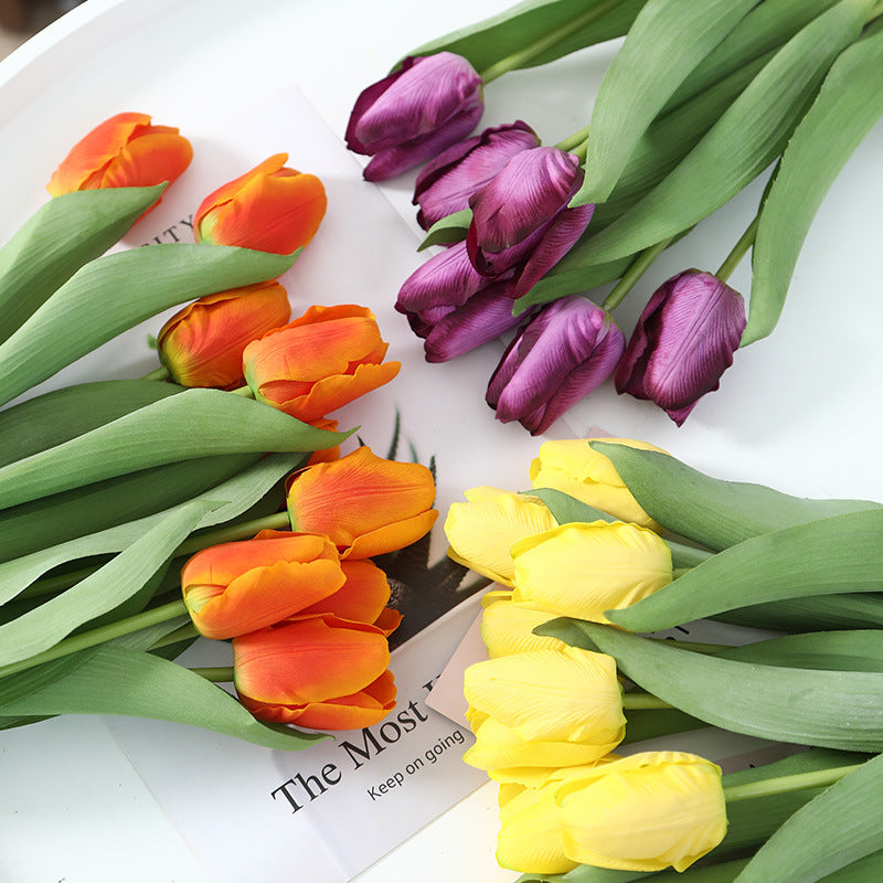 Artificial Tulip For Living Room Indoor Decoration And Wedding