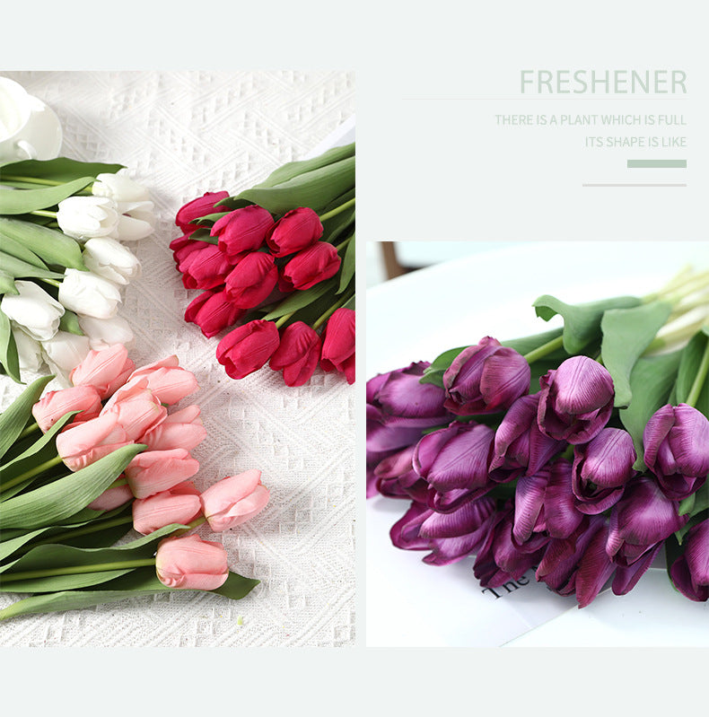 Artificial Tulip For Living Room Indoor Decoration And Wedding