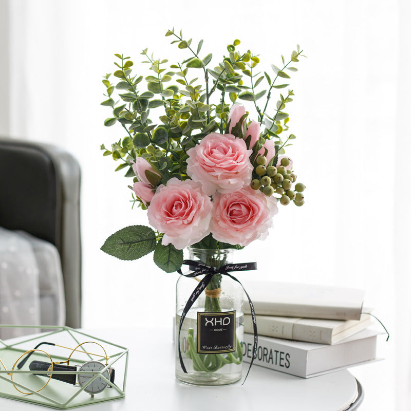 Rose Canvas Series - Artificial Silk Rose For Living Room And Indoor Decoration