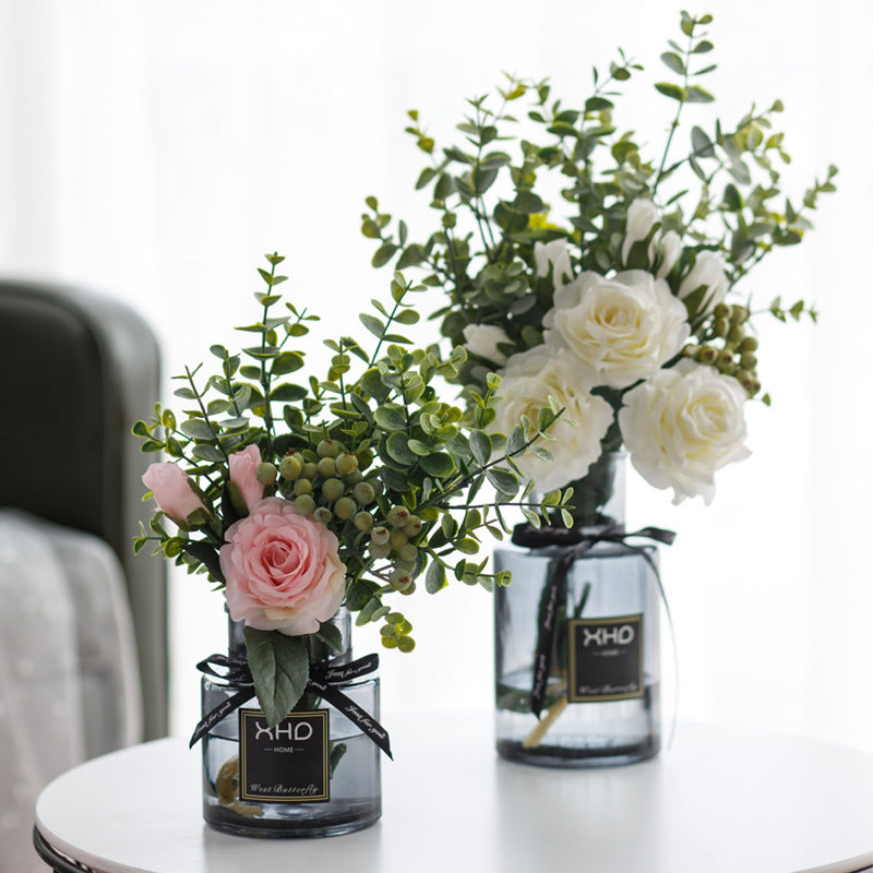 Rose Canvas Series - Artificial Silk Rose For Living Room And Indoor Decoration