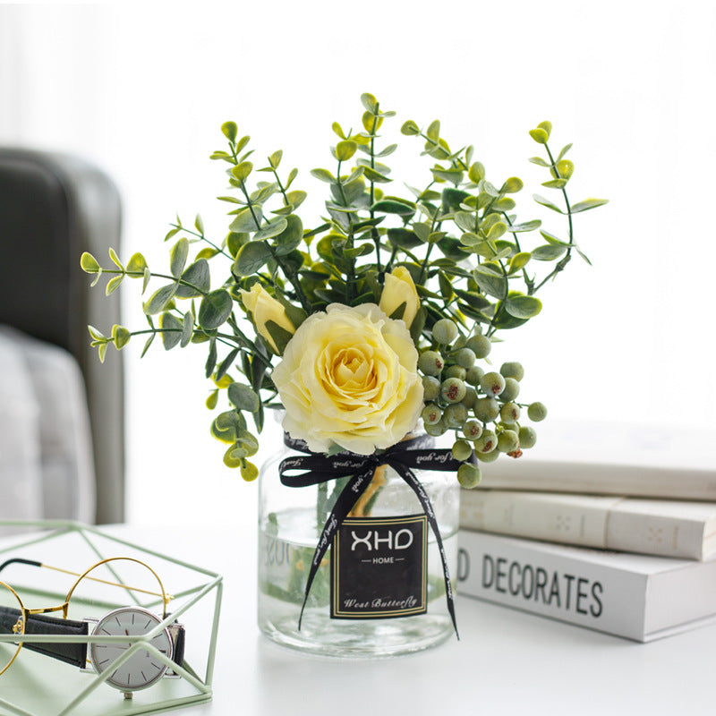 Rose Canvas Series - Artificial Silk Rose For Living Room And Indoor Decoration