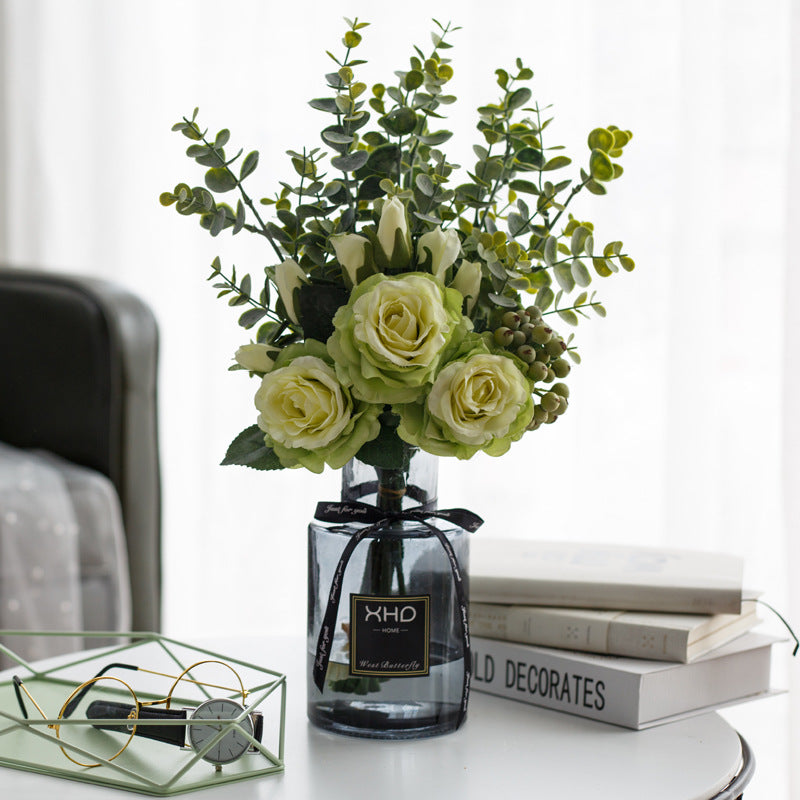 Rose Canvas Series - Artificial Silk Rose For Living Room And Indoor Decoration