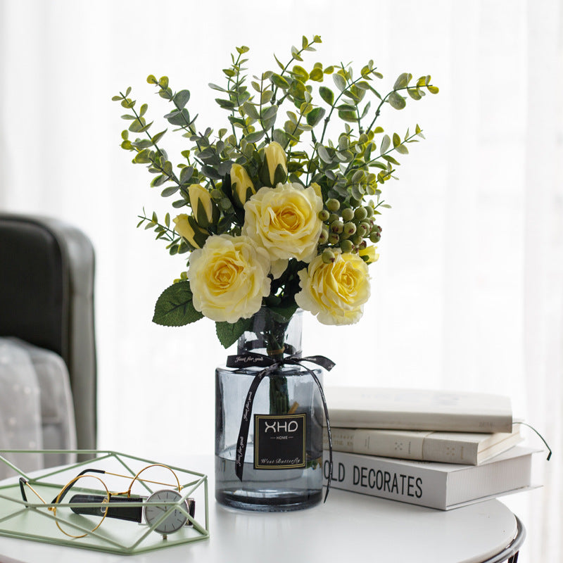 Rose Canvas Series - Artificial Silk Rose For Living Room And Indoor Decoration