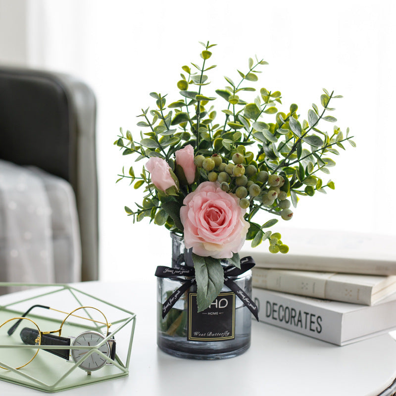Rose Canvas Series - Artificial Silk Rose For Living Room And Indoor Decoration