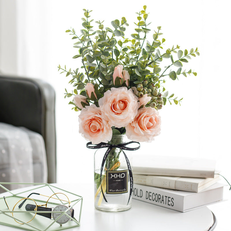 Rose Canvas Series - Artificial Silk Rose For Living Room And Indoor Decoration
