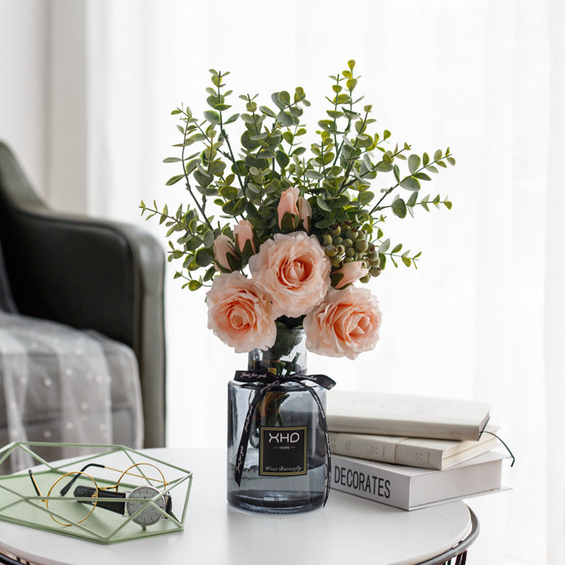 Rose Canvas Series - Artificial Silk Rose For Living Room And Indoor Decoration