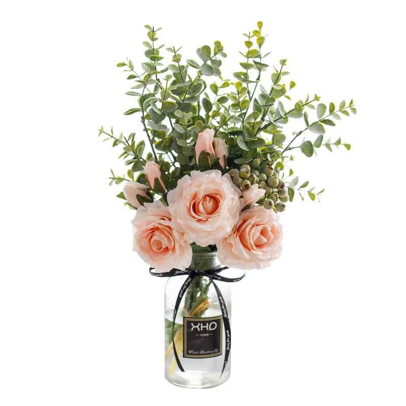 Rose Canvas Series - Artificial Silk Rose For Living Room And Indoor Decoration