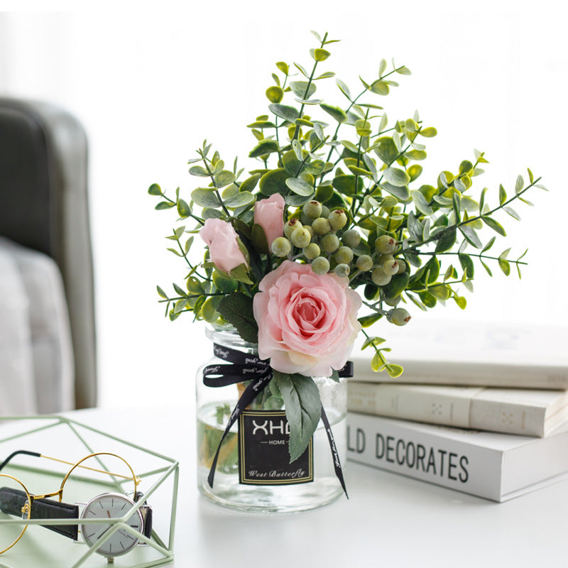 Rose Canvas Series - Artificial Silk Rose For Living Room And Indoor Decoration